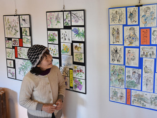 肥田文子絵手紙展～あれから2年、身近な出会いから～